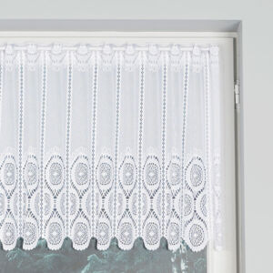 Dekorační metrážová vitrážová záclona SYLVA bílá výška 60 cm MyBestHome Cena záclony je uvedena za běžný metr