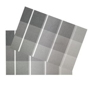 TORO Plastové tkané prostírání 45x30cm šedé