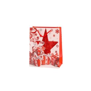 TORO Papírová vánoční dárková taška 23x18x10cm assort