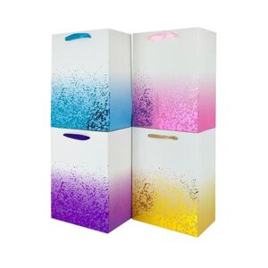TORO Papírová dárková taška 32x26x12cm MIX barevné skvrny