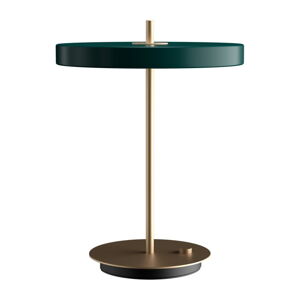 Tmavě zelená LED stmívatelná stolní lampa s kovovým stínidlem (výška 41,5 cm) Asteria Table – UMAGE