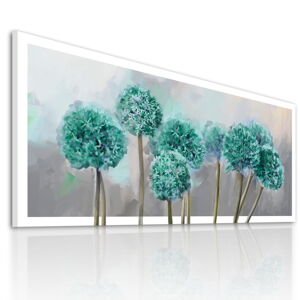 Obraz na plátně GARLIC FLOWER B různé rozměry Ludesign ludesign obrazy: 100x40 cm