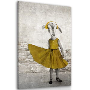 Obraz na plátně GOAT GIRL A různé rozměry Ludesign ludesign obrazy: 80x60 cm