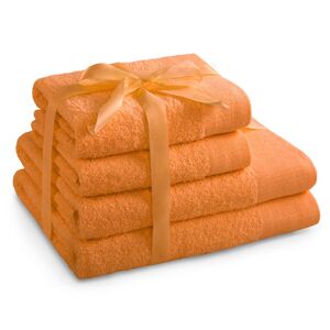 Set 100% bavlna AMARIS 2x ručník 50x100 cm a 2x osuška 70x140 cm, oranžová, 450 gr, Mybesthome