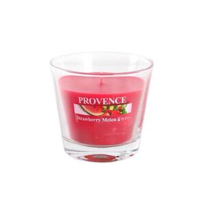 Provence Vonná svíčka ve skle 35 hodin jahoda a meloun