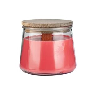 Provence Vonná svíčka ve skle dřevěný knot 28 hodin spiced berry