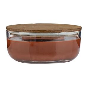 Provence Vonná svíčka ve skle dřevěný knot 24 hodin cigars&whisky 15 x 9,5 cm