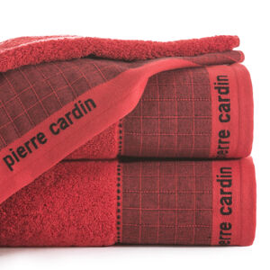 Bavlněný froté ručník MAKS 50x100 cm, červená, 500 gr PIERRE CARDIN