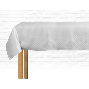 Ubrus na stůl KARMEL bílá/stříbrná 145x220 cm Rozměr: 145x220 cm