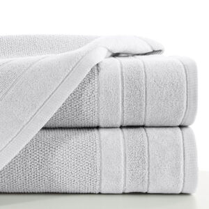 Bavlněný froté ručník s proužky LINNA 50x90 cm, stříbrná, 500 gr Mybesthome Varianta: ručník - 1 kus 50x90 cm