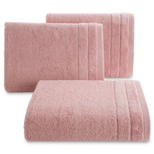Bavlněný froté ručník s proužky DAMIAN 50x90 cm, pudrová růžová, 500 gr Mybesthome