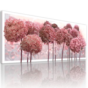 Obraz na plátně HORTENZIE růžové květy různé rozměry Ludesign ludesign obrazy: 120x50 cm