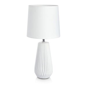 Bílá stolní lampa Markslöjd Nicci, ø 19 cm