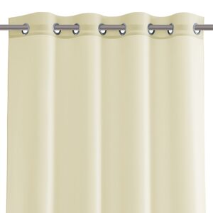 Dekorační krátká záclona s kroužky VIKINA smetanová 250x160 cm nebo 300x160 cm MyBestHome Rozměr: 300x160 cm
