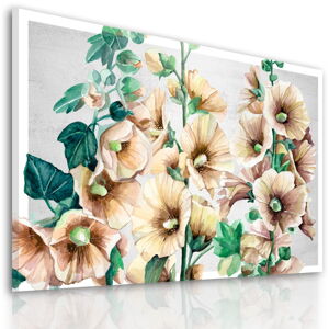 Obraz na plátně FLOWERS květy A různé rozměry Ludesign ludesign obrazy: 100x70 cm