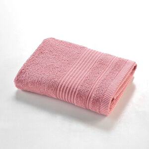Růžový froté bavlněný ručník 50x90 cm Tendresse – douceur d'intérieur