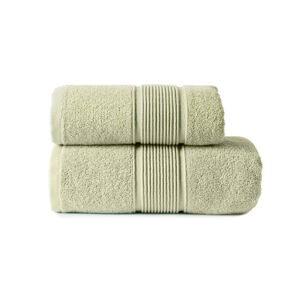 Bavlněný froté ručník s bordurou NAOMI 50x90 cm, zelená, 500 gr Mybesthome