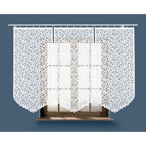 Panelová dekorační záclona na žabky ANIKA, bílá, šířka 75 cm výška od 120 cm do 160 cm (cena za 1 kus panelu) MyBestHome Rozměr: 75x160 cm