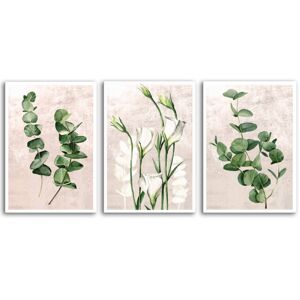 Obraz na plátně PLANTS II. set 3 kusy různé rozměry Ludesign ludesign obrazy: 3x 40x60 cm