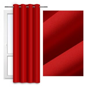 Dekorační závěs s kroužky COLOR 250 barva 12 červená 140x250 cm (cena za 1 kus) MyBestHome