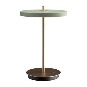 Světle zelená LED stmívatelná stolní lampa s kovovým stínidlem (výška 31 cm) Asteria Move – UMAGE