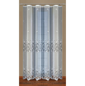 Dekorační žakárová záclona s řasící páskou YURIKO 250 bílá 200x250 cm MyBestHome