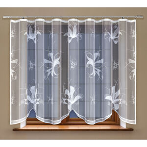 Dekorační žakárová záclona s řasící páskou PAULINA 160 bílá 300x160 cm MyBestHome
