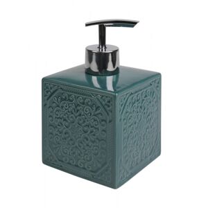 Koupelnový keramický set MAUR mořská zelená Mybesthome název: dávkovač na mýdlo