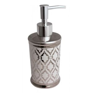 Koupelnový keramický set GLAZE stříbrná Mybesthome název: dávkovač na mýdlo