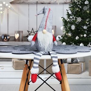 Vánoční skřítek pro štěstí GNOM šedý 12x50 cm Mybesthome