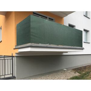 Balkonová zástěna OSLO zelená, výška 90 cm, šířka různé rozměry MyBestHome Rozměr: 90x500 cm rozteč 50 cm