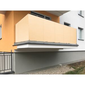 Balkonová zástěna OSLO béžová, výška 110 cm, šířka různé rozměry MyBestHome Rozměr: 110x400 cm rozteč 25 cm