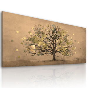 Obraz na plátně BROWN TREE různé rozměry Ludesign ludesign obrazy: 120x50 cm