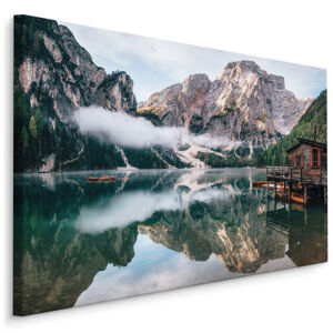 Plátno Divoké Jezero Braies, Itálie Varianta: 100x70