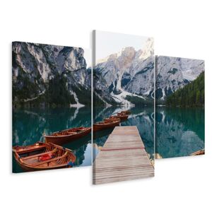 Vícedílné plátno Jezero Braies V Itálii Varianta: 120x180