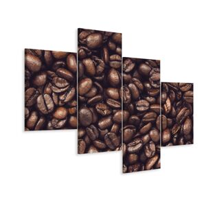 MyBestHome BOX Vícedílné plátno Pražená Kávová Zrna Varianta: 100x160