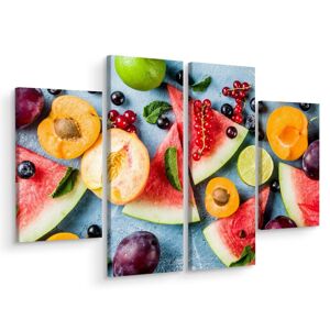 MyBestHome BOX Vícedílné plátno Sváteční Ovoce Varianta: 120x160