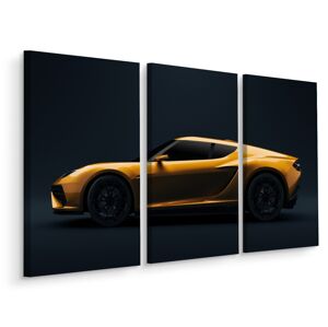 MyBestHome BOX Vícedílné plátno Žluté 3D Sportovní Auto Varianta: 100x150