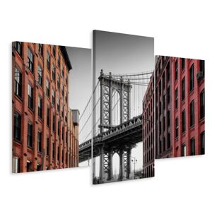 Vícedílné plátno Pohled Na Manhattan Bridge Z Washington Street Varianta: 120x180