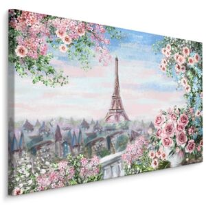 Plátno Eiffelova Věž s růžemi Varianta: 30x20