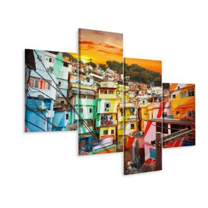 Vícedílné plátno Centrum Města Rio De Janeiro Varianta: 150x240