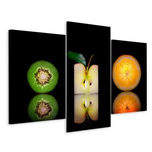MyBestHome BOX Vícedílné plátno Půlky Ovoce Varianta: 80x120