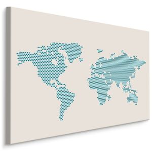 MyBestHome BOX Plátno Mapa Světa Z Teček Varianta: 30x20