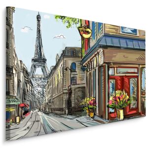 Plátno Pařížské Ulice Jako Z Komiksu Varianta: 30x20
