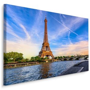 Plátno 3D Pohled Na Seinu A Eiffelovu Věž Varianta: 30x20