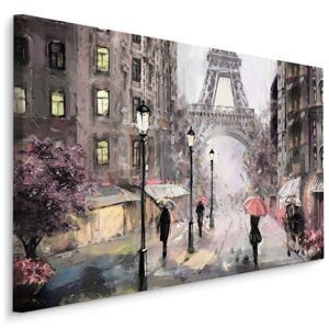 Plátno Pařížská Ulice V Pastelových Barvách Varianta: 30x20