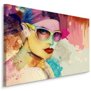 MyBestHome BOX Plátno žena S Brýlemi I. Varianta: 40x30