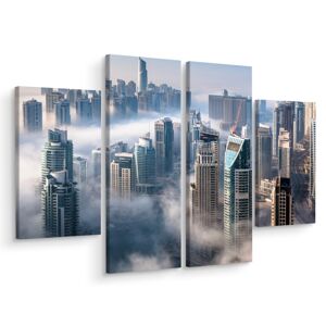 Vícedílné plátno Panorama Města Dubaj V Mlze Varianta: 150x200