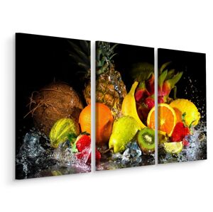 MyBestHome BOX Vícedílné plátno Ovoce S Kapkou Vody Varianta: 120x180