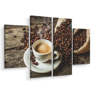 MyBestHome BOX Vícedílné plátno Šálek Horké Kávy Varianta: 90x120